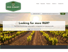Tablet Screenshot of midcoastpropertymanagement.com